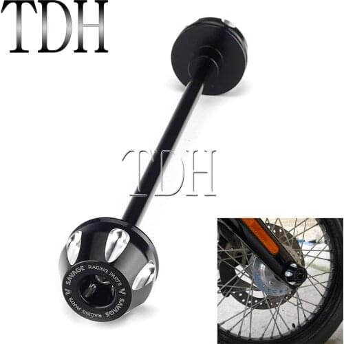 Motorcycle CNC Front Axle Fork Wheel Slider Crash Protector 3D Design For Harley Softail Standard FXST FXSTI 2018 2019 2020 2021