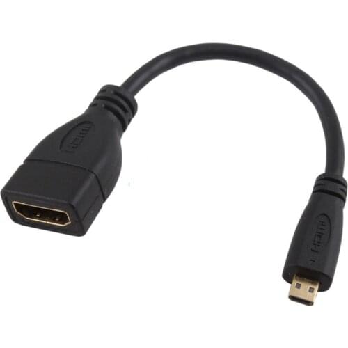 HDMI Micro D Male plug to HDMI Female jack Adapter Convertor Short cable 1080P 15cm
