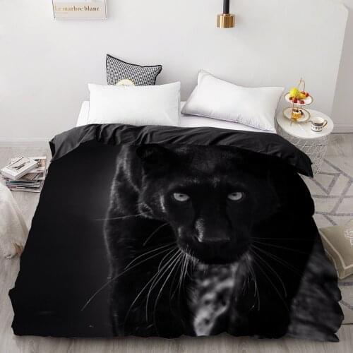 3D Print Duvet Cover Custom Design,Comforter/Quilt/Blanket case Queen/King,Bedding 220x240,Bedclothes Animal Black Panther