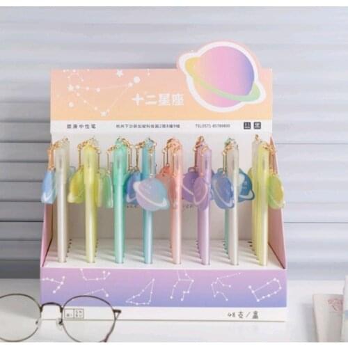 Constellation Pendant With Space Gel Pen Signature Pen Escolar Papelaria School Office Supply Promotional Gift