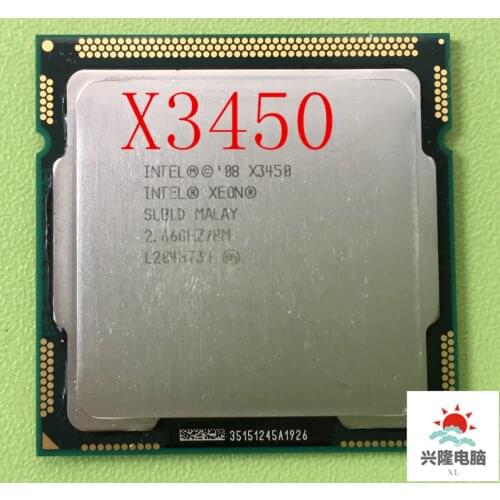 Xeon X3450 Quad Core 2.66GHz/8M/2.5GTs SLBLD Socket LGA1156 CPU Processor free shipping