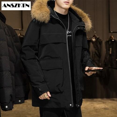 ANSZKTN Hot selling winter puffer men down coats with low price Windbreaker Feather Jacket Man Lightweight Portable Warm Coat