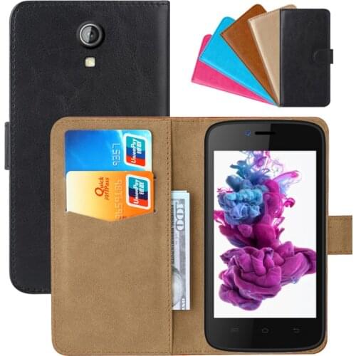 Luxury Wallet Case For Irbis SP401 PU Leather Retro Flip Cover Magnetic Fashion Cases Strap