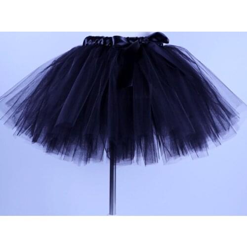 Christmas New year black tulle toddler children baby costume ball gown party dance wedding short pettiskirt tutu girl kids skirt