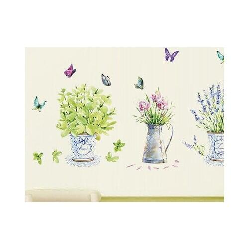 Removable Flower Garden Removable Wall Art Sticker PVC Decal DIY Room Home Mural Decoration