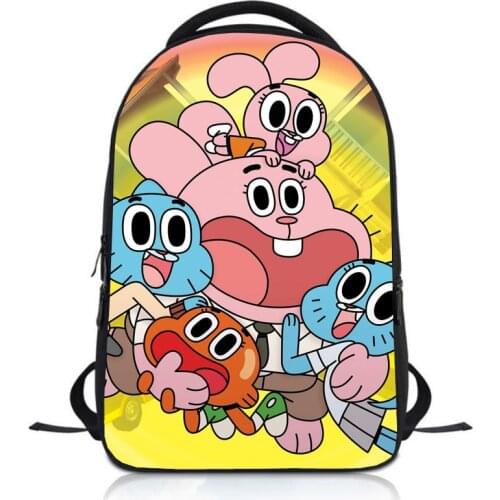 Anime Cartoon Students Backpack School Bag Children Cartoon Knapsack Boys Girls Rucksack Kids Bookbag Satchel