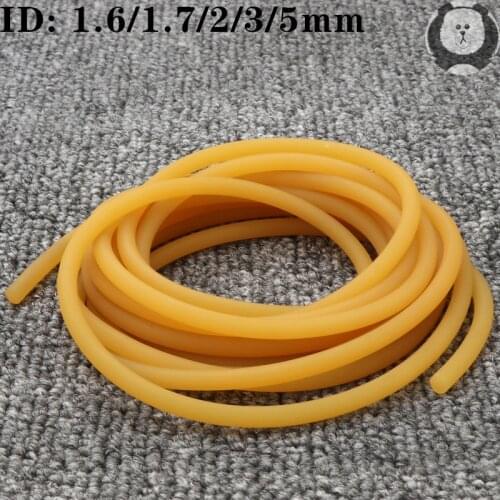 ID 1.6 1.7 2 3 5mm Nature Latex Rubber Hoses High Resilient Elastic Surgical Medical Tube Slingshot Catapult