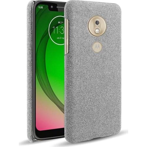 Cloth Cases For Motorola Moto G7 Play Case Slim Retro Cloth Hard Phone Cover For Motorola Moto G7 Play G7play Coque Funda Capa