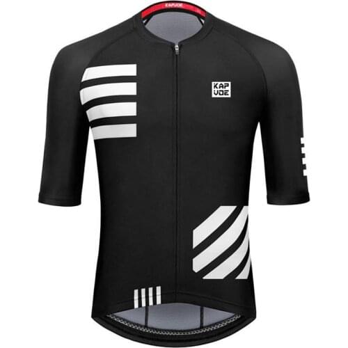 Kapvoe Cycling Jersey MTB Short Sleeves Breathable Mens Mountain Bicycle Clothing Summer Bike Shirts Anti-sweat Cycling Shirts