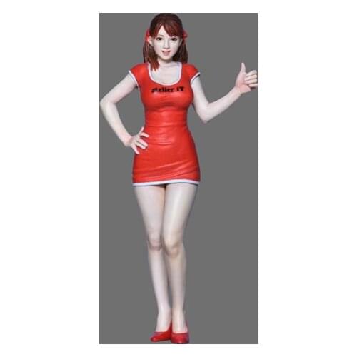 1/24 Grid Girl B Resin kit Figure GK Japanese human subject matter Reality Uncoated No colour