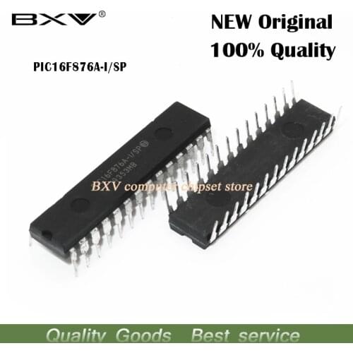 2pcs/lot PIC16F876A-I/SP PIC16F876A 16F876A DIP28 new original free shipping