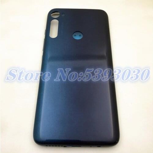 10Pcs/Lot For Motorola Moto One Fusion Plus Back Battery Cover Housing Rear Door Case Replacement Parts + Side key