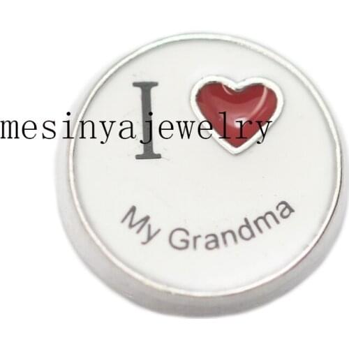 10pcs Mesinya I love My Grandma Floating Order Custom Charms for Glass Locket
