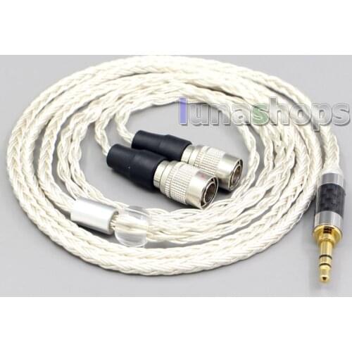 LN007225 16 Core OCC Silver Plated Earphone Cable For Mr Speakers Alpha Dog Ether C Flow Mad Dog AEON Headphone