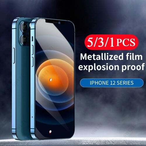 5/3/1Pcs 9H Glass for iphone X XR SE XS 12 Mini 11 Pro Max 8 7 6 6s Plus Phone Screen Protector Tempered Glass Protective Film