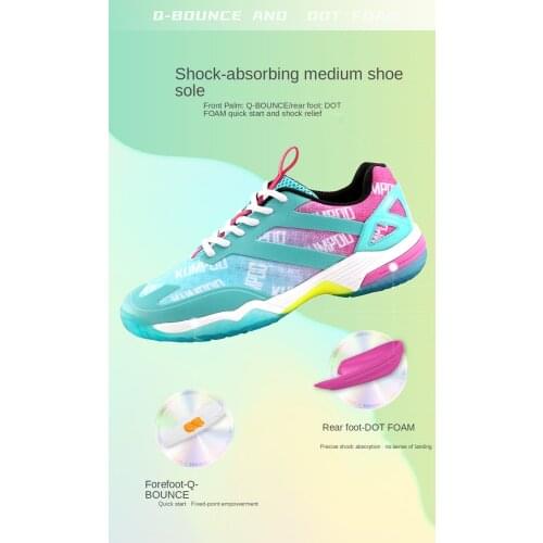 Kumpoo Badminton Shoes For Men women Breathable High Elastic Non-slip Sports Sneakers 2021 E50