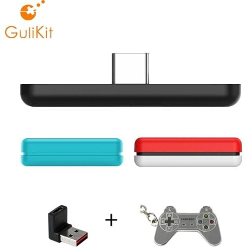 GuliKit NS07 Bluetooth 5.0 Route Air Wireless Audio USB Transmitter Adapter for Nintendo Switch Switch Lite PS4 PC
