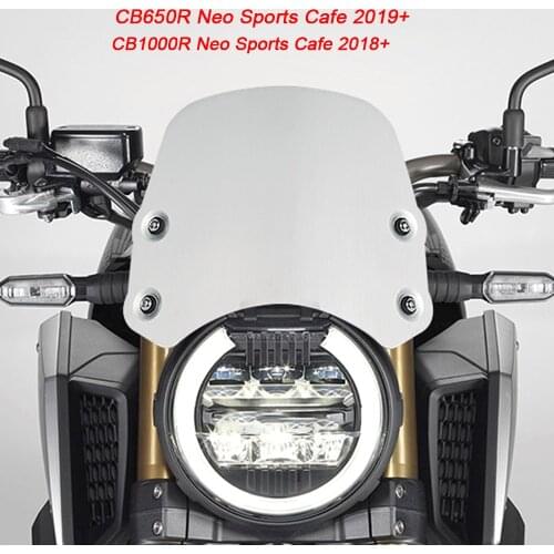 For Honda CB650R CB1000R Neo Sports Cafe 2018 2019 2020 CB 1000R 650R CB 650 R Motorcycle Windshield Wind Screen Extention Kit
