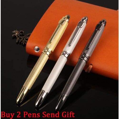 Hot Selling Brand Jinhao 163 Full Metal Roller Ballpoint Pen Luxury Business Men Writing Pen Buy 2 Pens Send Gift