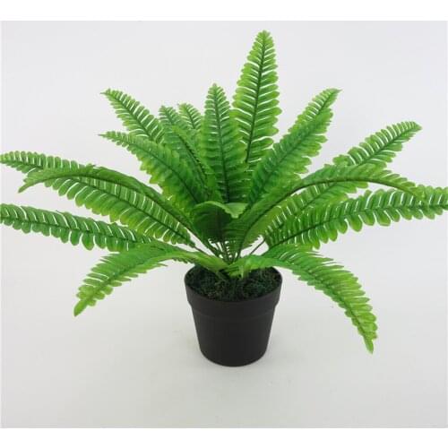 1 Branch of Artificial Long Stem Fern Leaf 58cm Tall Artificial Greenery Decoraetive Floral Wall Decor, Tabletop Potted Plants