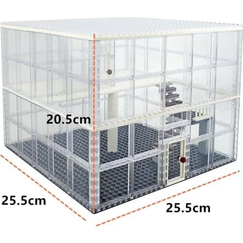 City Mini Street Glass House Building Blocks Compatible With Classic Furniture Bricks Baseplates Creator Friends Toys For Kids