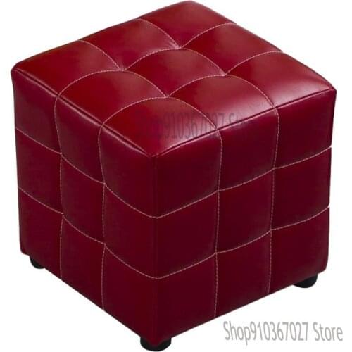 Creative Sofa Stool Ktv Box Sitting Pier Coffee Table Stool Rubiks Cube Small Leather Stool Fitting Room Shoe Changing Stool