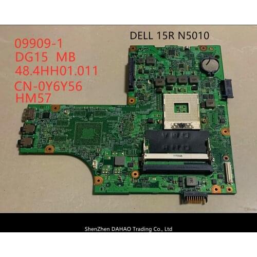 CN-0VX53T 0Y6Y56 09909-1 mainboard FOR DELL Inspiron 15R N5010 laptop motherboard 48.4HH01.011 HM57 100% Tested