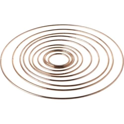 Metal Dream Catcher Dreamcatcher Ring Macrame Craft Hoop DIY Accessory 35-190mm 090C