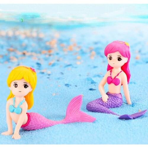 Cute Little Mermaid Aquarium Fish Tank Ornament Aquarium Fish Tank Desk Decoration Accessories Pet Accessories