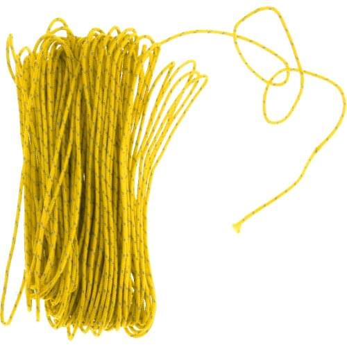 20M 1.8MM Nylon Camping Tent Awning Reflective Guyline Rope Runners Cord - Yellow For Camping Tent Awning Canopy Accessory
