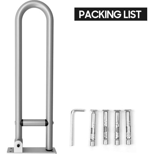 Handrail for Toilet Anti-Fall/Anti-Slip Bathroom Handrail Flip-Up Safety Handrail Screw-In Safety Grab Bar Handle Health Care