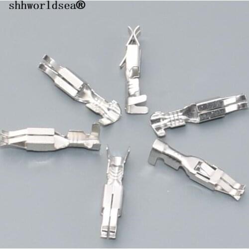 Shhworldsea 3.5mm car splices wire terminal Crimp terminal Non-insulated auto electrical female terminal