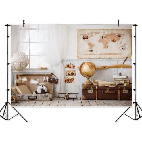 Thin vinyl happy birthday party baby children tent Banner Backgrounds Printed Professional Indoor Photographic studio Backdrop