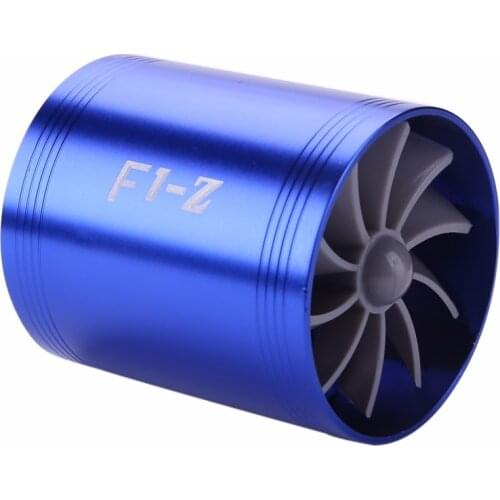 Auto Car Refit Turbo Air Intake Turbine Gas Fuel Oil Saver Fan Turbo Supercharger Turbine Fit for Air Intake Hose Dia 65-74mm