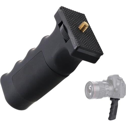 Universal Black Camera Handle Grip Handheld Stabilizer with 1/4" Screw for Camera / Telescope Accessories