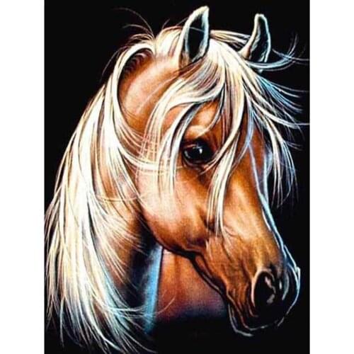 Animal Horse DIY Embroidery 11CT Cross Stitch Kits Craft Needlework Set Printed Canvas Cotton Thread Home Decoration Living Room