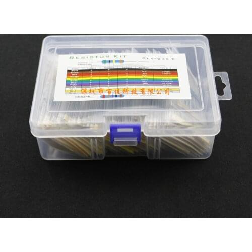 1460pcs Boxed 73 Specification × 20pcs 1%(1R - 1M)1/4W Metal Film Resistor Pack