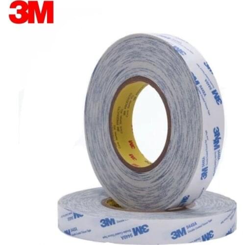 70mmx50M Pack of 1 3M Double Coated Tissue Tape 9448A for Nameplate/Foam bonding, white