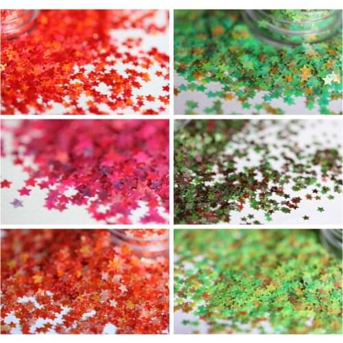 3mm Colorful Neon Nail Glitter Star Sequins