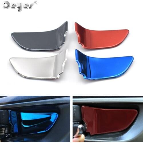 Ceyes 4pcs For Subaru Xv Impreza Sti Brz Wrx Forester Outback Legacy Car Accessories Door Bowl Handle Covers Trim Auto Stickers