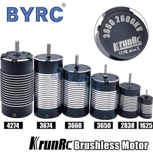 KrunRC Brushless Motor 1625 2838 3650 3660 3674 4274 for 1/28 1/14 1/10 1/8 RC Car Truggy Trial On-road Buggy Drift RC Boats