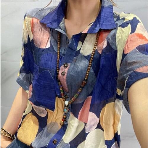 Cheap wholesale 2021 spring summer autumn new fashion casual ladies work women Blouse woman overshirt female OL Ay1615