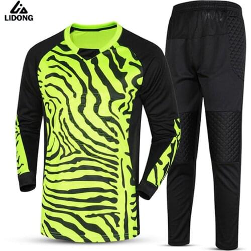 Kids Survetement Football Goal Keeper Jersey Sets Soccer Goalkeeper Training Suit Uniforms Boys Goalie Tracksuits Kit