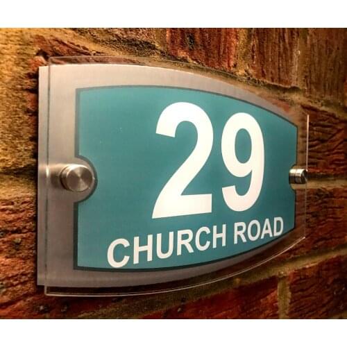 DIY House Number House number House Sign Wall Gate Door Number Street Name Plaque Acrylic Glass Effect Stylish Door sign