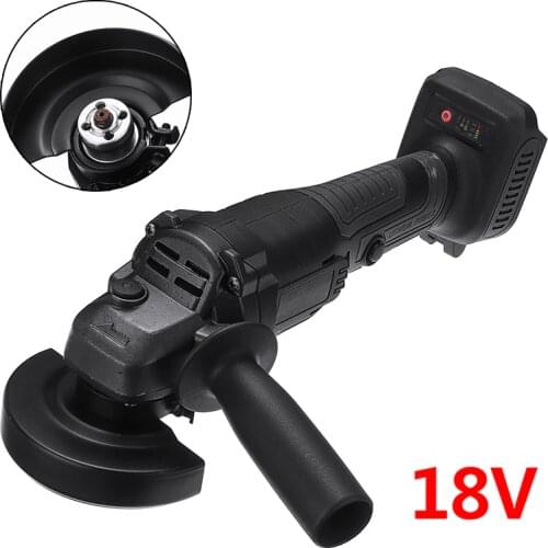 100mm 18V Electric Cordless Angle Grinder Lithium-Ion Grinding Machine Cutting Angle Grinding Adjustable Speed Power Tool