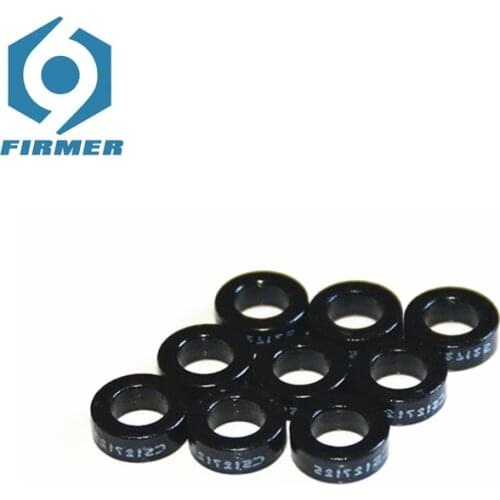 Ferrite Core 50PCS 12.7*7.6*4.75mm Silicon Aluminum Sendust Magnetic Ferrite Chokes Ring Iron Powder Inductor Ferrite Ring Black