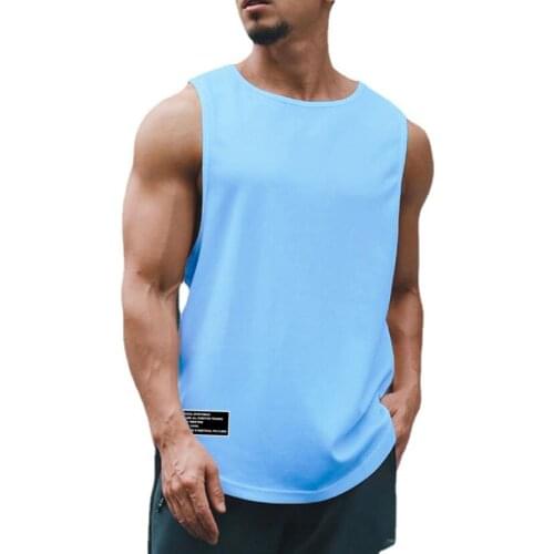 Sleeveless T-shirt Mens Summer Quick-drying Vest Thin Section Japanese American Basketball Sports Fitness Waistcoat Clothes