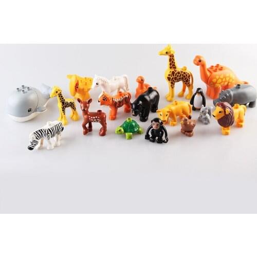 Hot Sale Cute Animal Farm animal series Models Figures Compatible with Toy DIY Building Creative Blocks Toys for Children