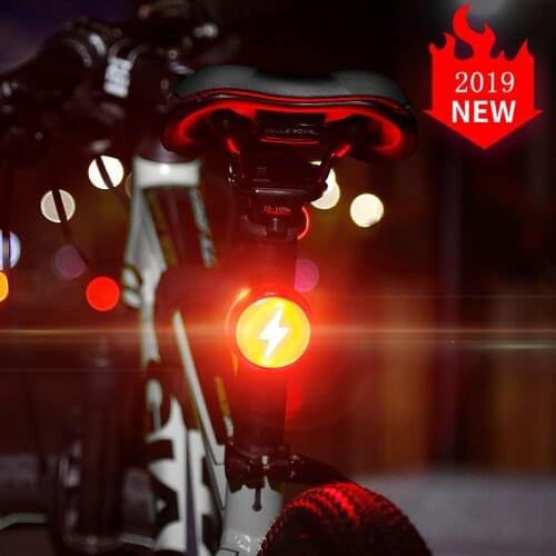 COB Cycling Light Multi-function Warning Safety Light For Bicycle Running USB Rechargeable Bike Rear Light Bicycle Light Lantern