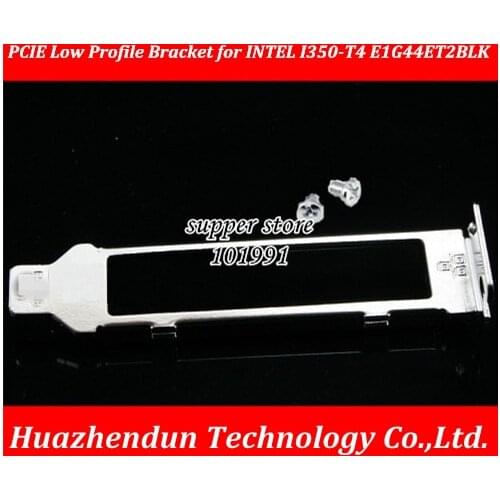 DEBROGLIE PCI-E pcie Low Profile Bracket Four interface Gigabit network cards baffle for INTEL I350-T4 E1G44ET2BLK
